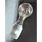 Vintage Large Clear Glass Decanter Stopper - Solid Glass