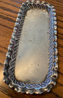 Vintage Small Sterling Silver Tray With Scalloped Edges  Approx 50 Grams