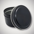 4 Oz And 8 Oz Matte Black Seamless Candle Tins With Lids  6-12-24-48 Count 