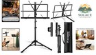 Adjustable Metal Music Stand   Desktop Book Holder     Dual Use For Home   Stage