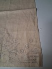 Vintage Stamped Radio Scarf Poppies 1930-1940 Pure Linen