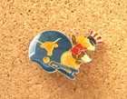 Texas Longhorns Sam Eagle Pin Ncaa Olympic Mascot 1984