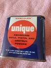 Vintage Hercules Smokeless Unique Rifle Pistol And Shotgun Powder  Empty Tin