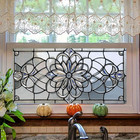 Stained Glass Window Privacy Film Static Cling Decorative Window Film Frosted Gl