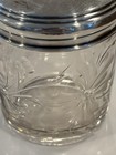 Antique Cut Glass Vanity Jar With Sterling Silver Lid