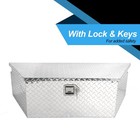 39 Inch Aluminum Trailer Tool Box With Lock Keys Diamond Plate For Truck Rv Atv