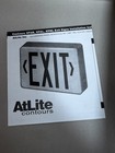      New Atlite Contours Green Plastic Advanced Led Emergency Exit Sign Pnl-gu