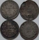 Chile Cinco 5 Centavos Coin Lot 1896 1904 1907 1908 1910 1913 1915 1919 Silver  