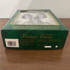 Vintage Commodore Christmas Classics Hand Decorated Glass Ornaments 5 Blue