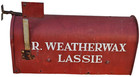 Vintage Lassie Collie Dog Mgm Tv Star Mailbox Owned By Rudd Weatherwax