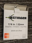 Stinger 0136044 Staplepac 7 8  2000pcs Plastic Cap Staples 22mm 18 Gauge 22mm