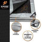 8  X 10  Heavy Duty Tarp Poly Canopy Tent Shelter Reinforced Resistant Cover