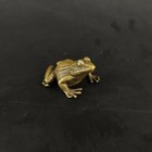 Chinese Handmade Brass Solid Brass Frog Statue Animal Figurines Decor 80101