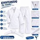 Karate Suit Kids Karate Gi With Belt White Martial Arts Suit Sizes 100-150