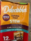 24 Pack Hartz Delectables Stew Lickable Wet Cat Treats Variety Pack 1 4 Oz