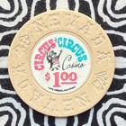 Circus Circus  1 00 Las Vegas  Nevada Gaming Poker Casino Chip V729