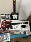 Sony Ps2 Bundle Guitar Hero Set 2 Guitars Box 12 Games Controllers Tested