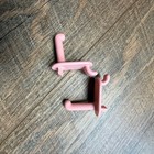 Vintage Little Tikes Beauty Salon Replacement Pink Peg Hooks   White Tray 3pc