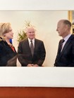 Geo Storm Ed Harris Hillary Clinton Framed Photo Movie Prop Screen Used