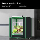 Vivosun Small Grow Tent 20   x14   x21    High Reflective Mylar Non Toxic