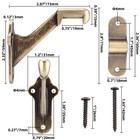 Realplus Handrail Stair Brackets 5pcs Heavy Duty Hand Rail Bracket With Screws