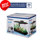 Aquarium Fish Tank Starter Kit With Led Lighting 20 High