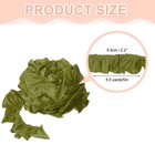 5 5 Yards 3d Pleated Chiffon Lace Trim 2  Sewing Fabric Trim  Olive Green