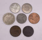Lot Of 7 Foreign Coins - Mixed Group Of Ciruclated World Coins Both Old And New