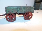 Vintage Arcade Cast Iron Mccormick Deering Buckboard Wagon W horses