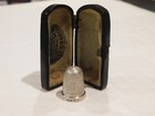  012  Sterling Silver Sewing Thimble W case