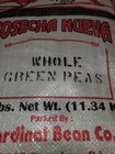 Whole Green Peas 25 Lbs