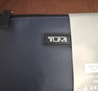 New Tumi For Delta Travel Case 7  Zip Closure Soft Side Travel Toiletry Make-up