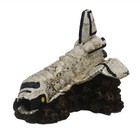Aquarium Fish Tank Ornament Decoration  Space Shuttle Wreck And Astronaut