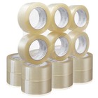 18 Rolls Carton Sealing Clear Packing Tape Box Shipping - 2 Mil 2  X 110 Yards