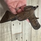 Vintage 1950s Pot Metal Copper Finish Removable Saddle 4 Western Horse Statue