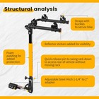 50025 Hitch Mount 2 Bike Rack For Cars  Trucks  Suv s  Minivans 100 Lb  Capacity