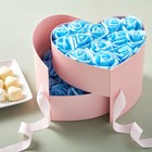 100 Pack Light Blue Artificial Flowers  Bulk Stemless Fake Foam Roses  3 In
