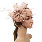 Flower Feather Race Headband Fascinator Hair Hat Clip Wedding Royal Ascot Formal