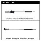 M18 Fuel 10 In Pole Saw Attachment   3 Ft Extension  Quik-lok