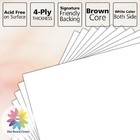 11x14 White Backing Boards Uncut  Acid Free  4-ply Thickness Signature Friendly
