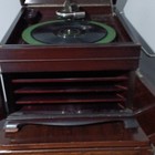 Old Crank Rca Victrola  Player With Cabinet And Lots Of Records Two Items