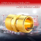 Pressure Washer Coupler  Metric M22 15mm Male Thread To M22 14mm Male Fitting   