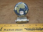 Vtg Working Desktop Perpetual Flip Calendar Rotating Metal World Map Globe Earth