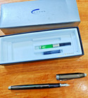 Cross Townsend Quartz Carbonite Fountain Pen Medium Nib Nos Usa