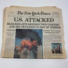 The New York Times September 12 2001 Us Attacked 9 11 Newspaper Complete
