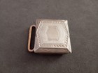 Vintage 1920s Art Deco Silver Plate Etched Belt Buckle 