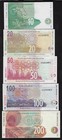South Africa 200   100   50   20   10  Rand   1999 -2005  Full Set    Gem Unc