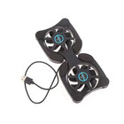 Dual Usb Cooling Fan Pad Foldable Slim Fans Cooler Stand For Laptop Pc Notebook