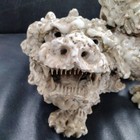 Shishi Lion Unique Pottery Statue 10 2 Inch Japanese Vintage Old Figurine Figure