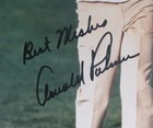 Arnold Palmer Masters Champion Signed inscribed 8x10 Photo Framed Jsa 201563